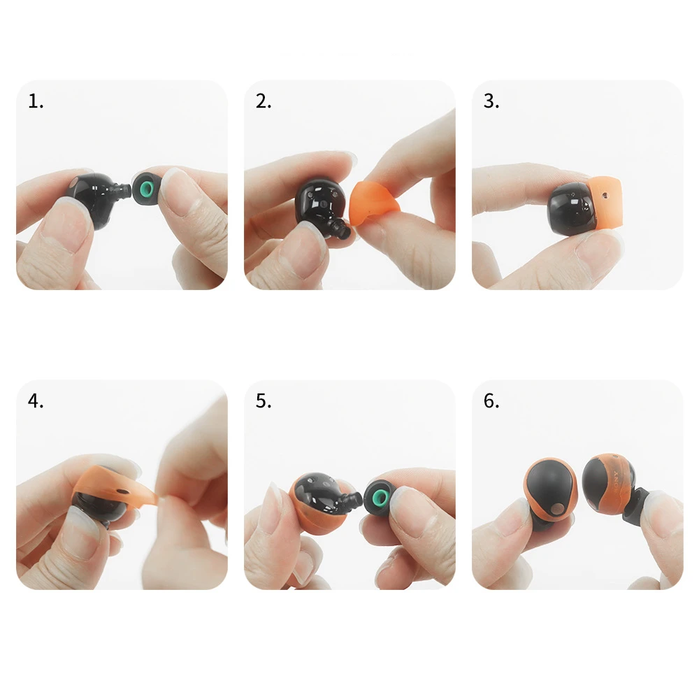 

5 Pairs Silicone Ear Tips Cover Accessories Anti-Slip Ear Bud Tips Protective Ear Cover for Sony WF-1000XM5 Headphones