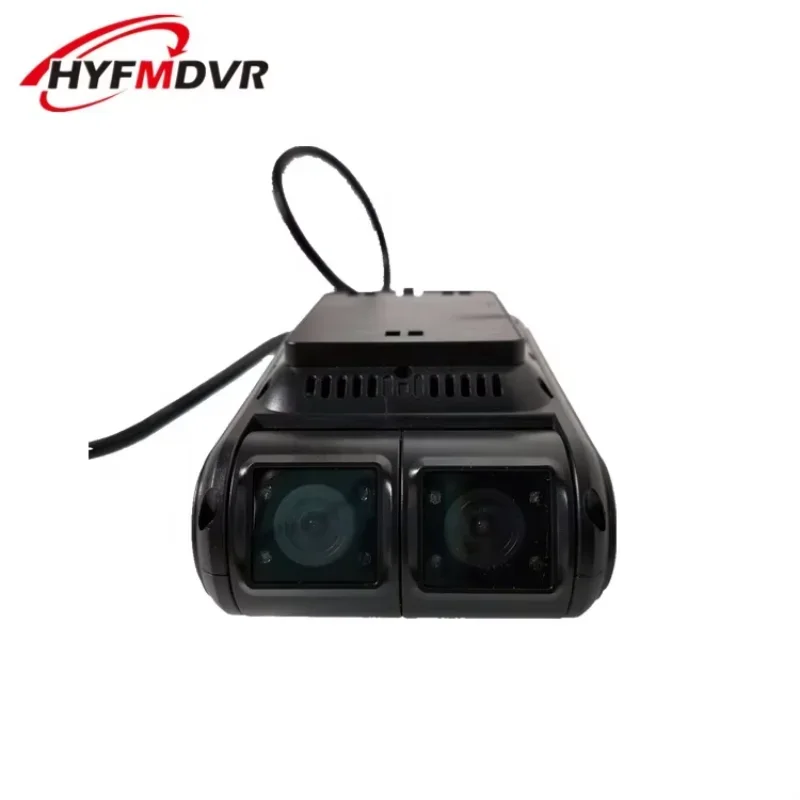 

Hot Sale HYF Wide Angle Infrared Real Time Remote Live View Free Platform CMS Dual Lens 2 Channels 1080P WIFI 4G GPS Car DVR Das