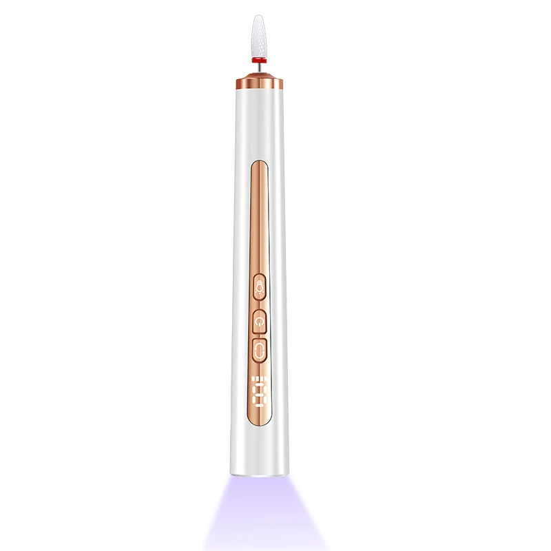 BNG Electric Nail Drill File with UV Lamp Professional Cordless Nail Drill Machine for Acrylic Nails Polishing