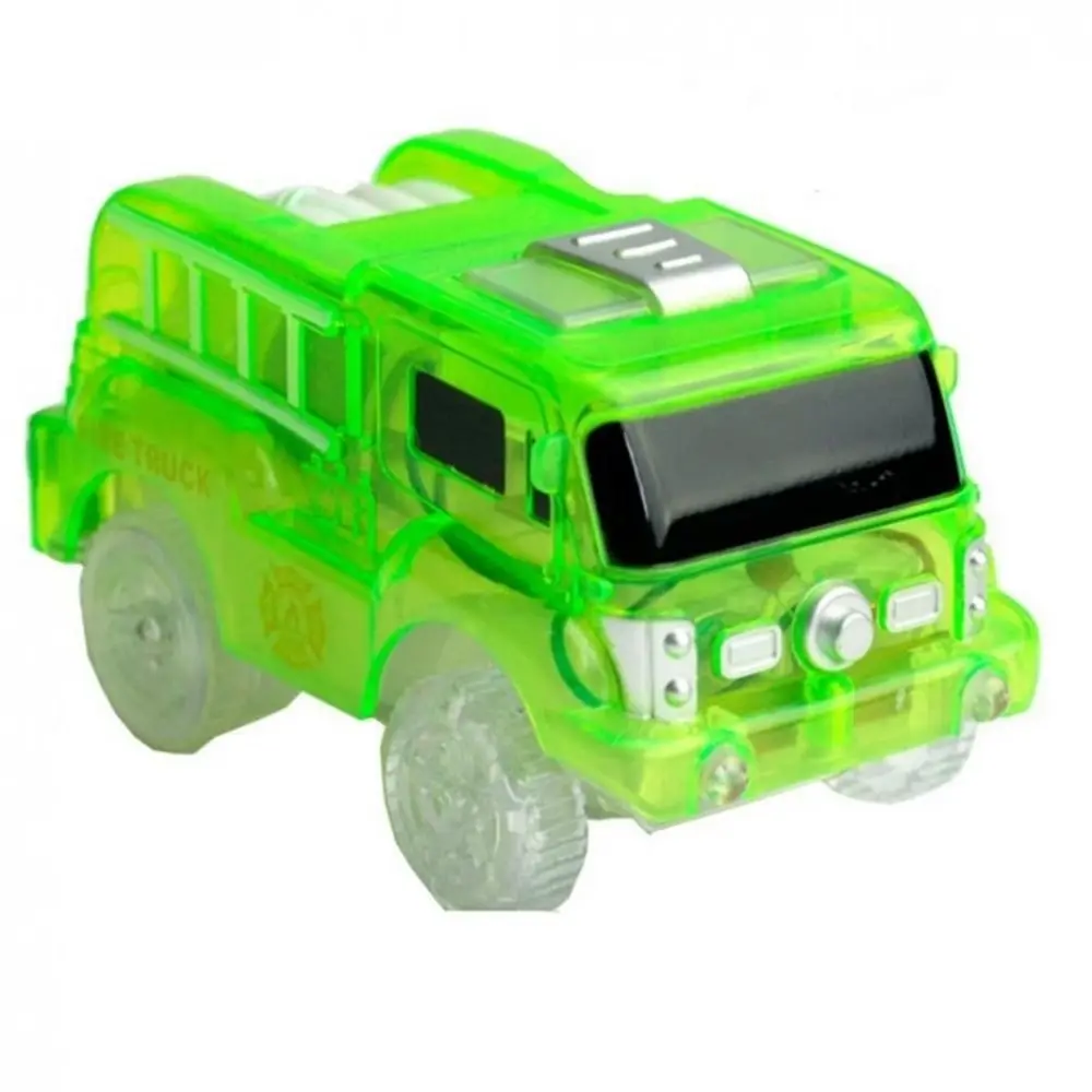 Home Decor Mini Car Flashing Light Plastic Electronics Car Toy Car Model Inertia Car Tracks Car