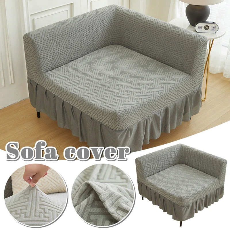 Reclining L Shape Couch Additional Seat Corner Couch Cover Furniture Protector for Living Room Sectional Recliner Sofa Slipcover