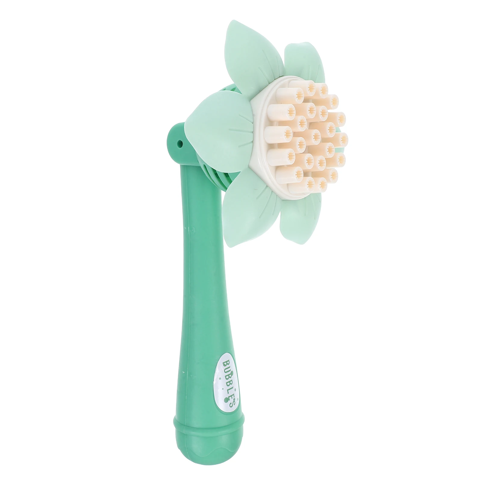 

Bubble Machine Kids Sunflower Shape Bubble Machine 23 Holes Sunflower Electric Blower Plastic Outdoor Indoor Game Gift