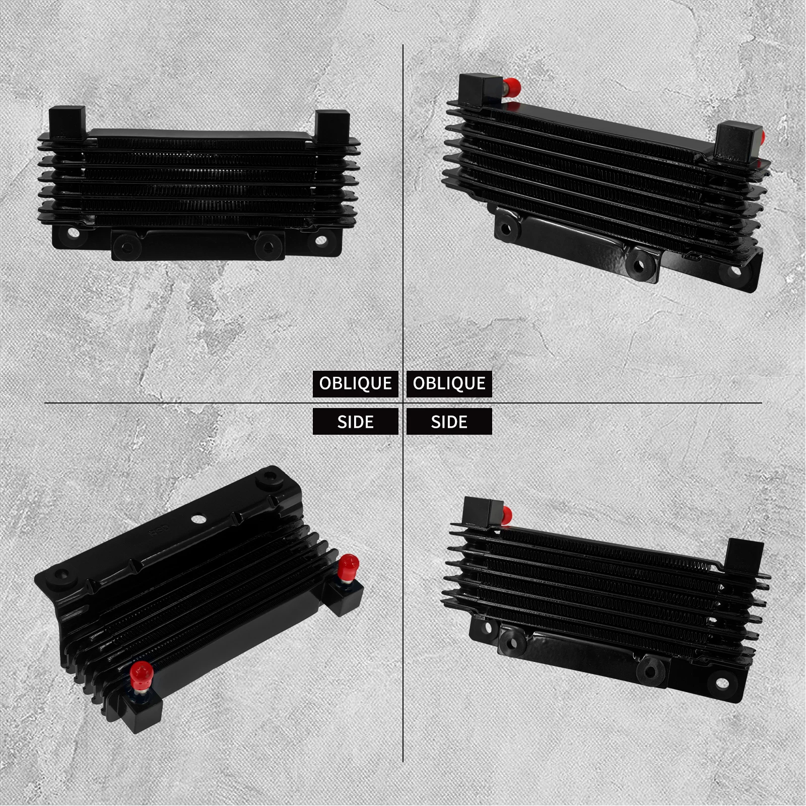 Motorcycle Oil Cooler Radiator Water Tank For Harley Touring Street Glide Road King Road Glide FLHR FLHTC 09-11 12 13 14 15 16