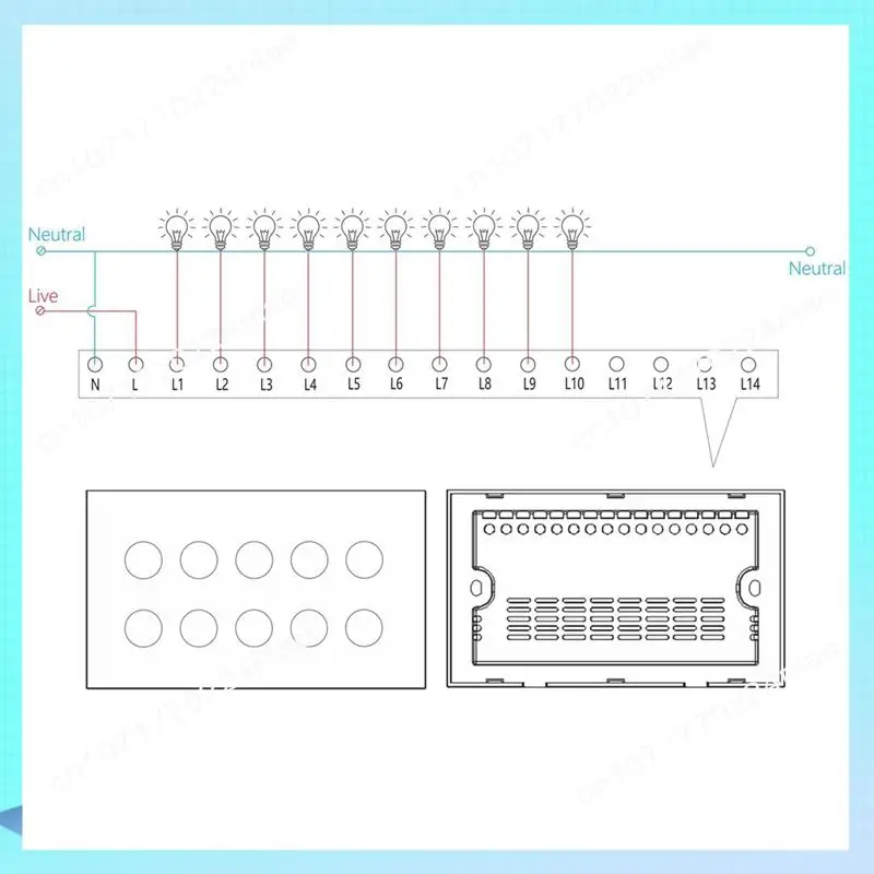 

A17Z WIFI Smart Touch Light Настенный выключатель Прерыватель Стеклянная панель 8-групповая Tuya Smart Life Для Alexa Google Home Простой в использовании Белый