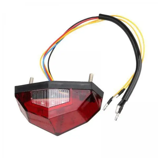 

Universal Motorcycle LED Rear Brake Stop Tail Light Integrated Turn Signal Red ABS for Cafe Racer