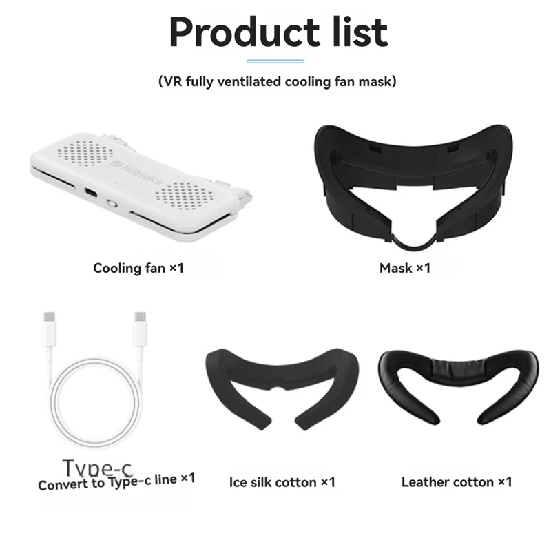 

B37B-Oculus Quest 3 Cooling Fan Quest 3 Fan Mask Relieve Lens Fogging And Heating Wide Anti-Sweat Cooling Breathable And Comfort