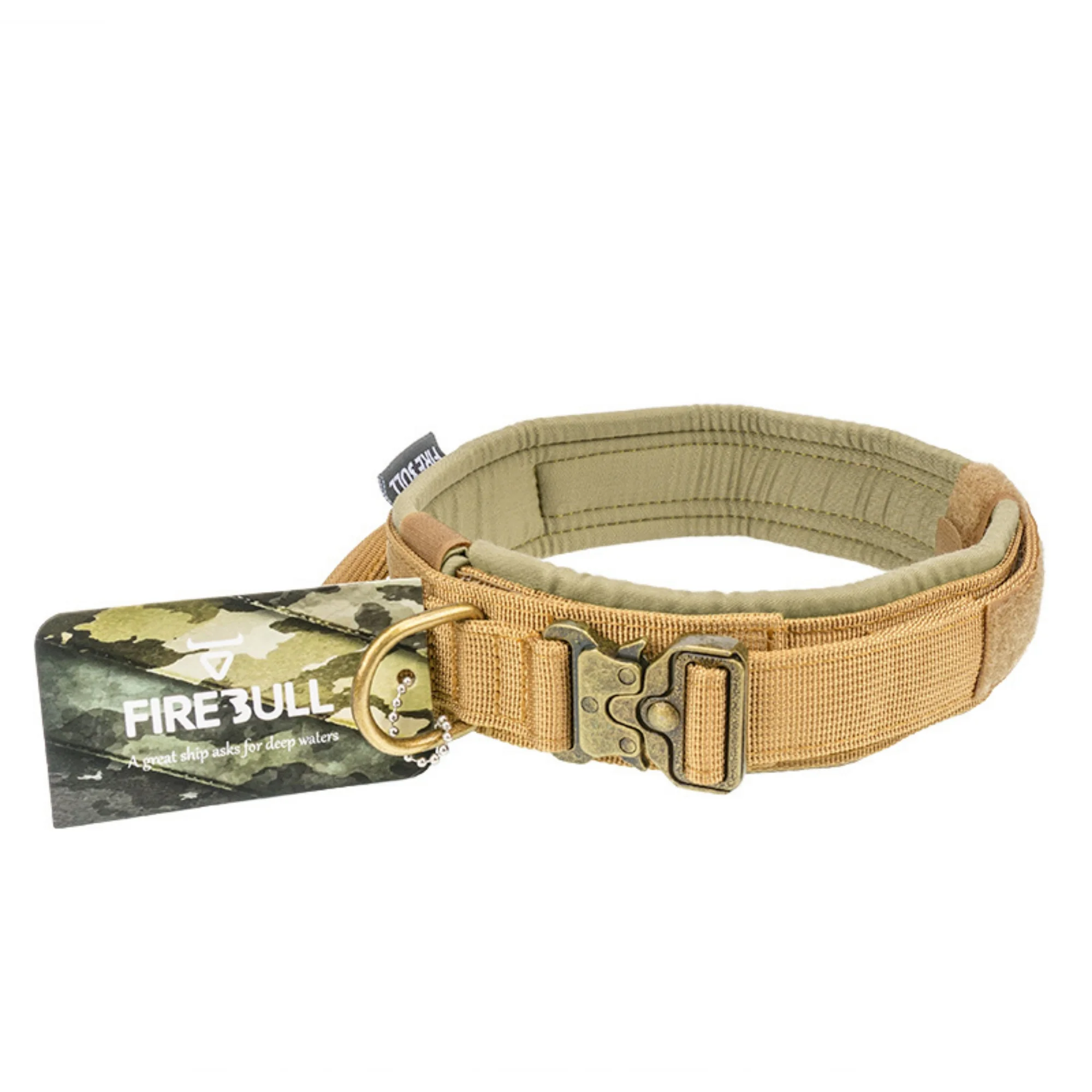 Dog collar nylon tactical collar pet outdoor large and medium-sized military dog training tactical dog strap