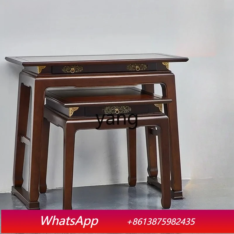 

LMM God of Wealth table incense case household economical solid wood Buddhist platform