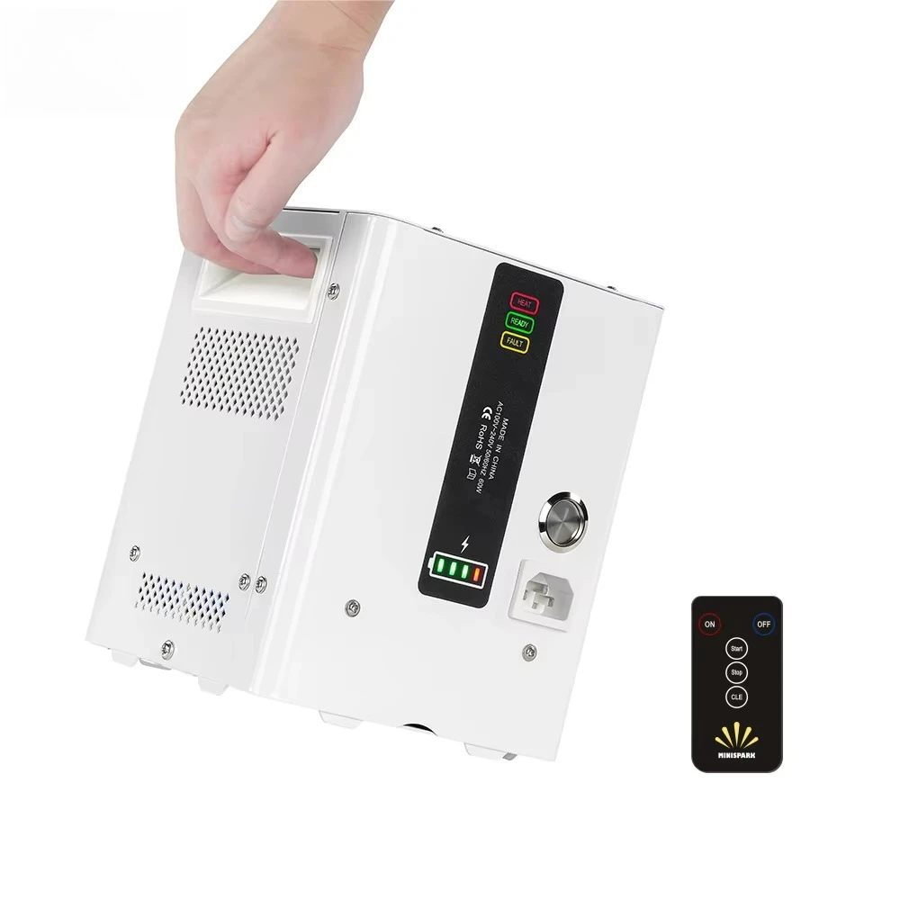 Mini Clod Spark Machine 2 Pcs With Battery for Wedding DJ Event Club Party With 2.4G Wireless Remote Control
