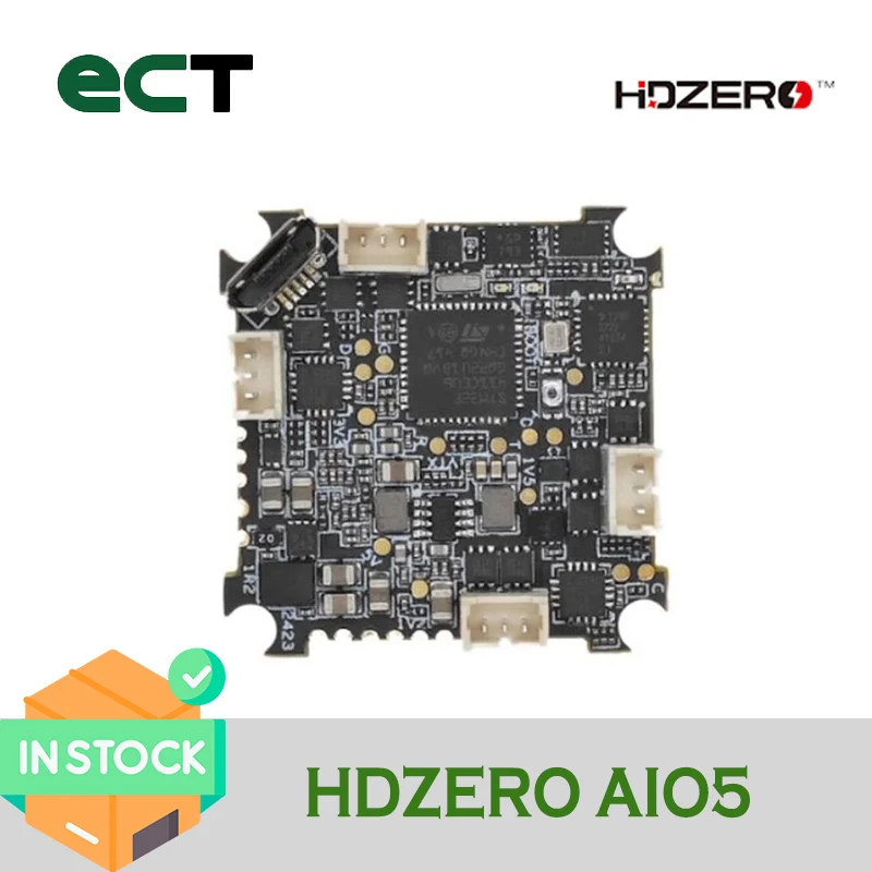 

Hdzero Aio5 - F4 + 5a 1s Blheli_s Esc + Elrs + Vtx - 25x25 Flight Controller