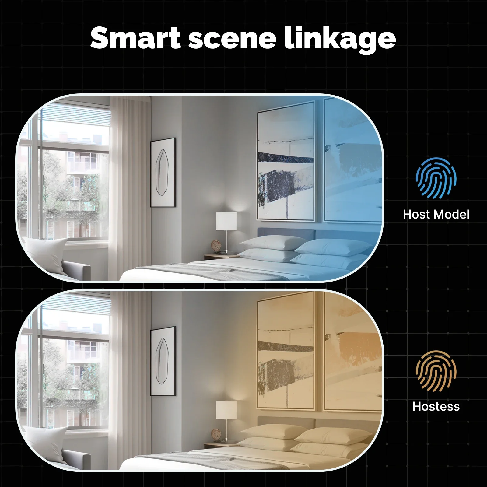 Interior WiFi Smart Door Lock com senha, Impressão digital, Desbloqueio remoto, Keycard, Antihijack, Alarme de adulteração, Alimentado por bateria,