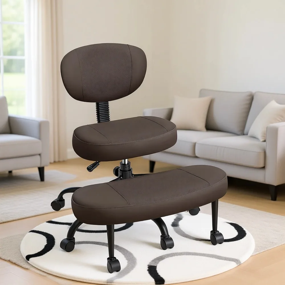 Ergonomic Swivel Chair for Meditation, Yoga and Office Use with Adjustable Height and Back Support