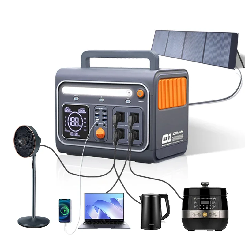 EVE 1200w 1024Wh Lifepo4 Emergency Solar Generator generating power solar 2000w solar generator 1200w Portable Power Station