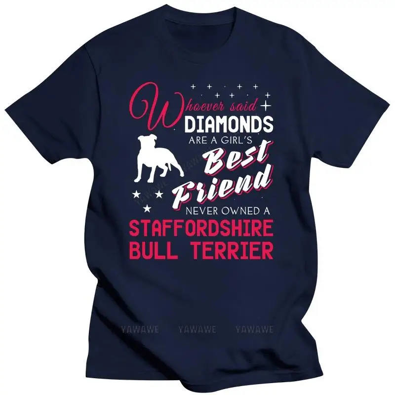 Men's Staffordshire Bull Terrier t shirt personalized Short Sleeve S-XXXL Pictures Crazy Basic Summer Style Standard t shirt