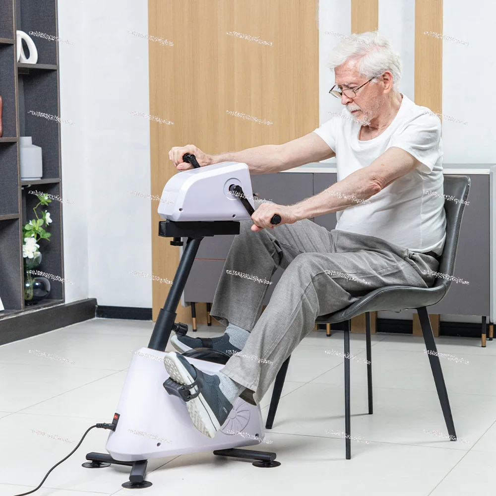 Home stroke hemiplegia rehabilitation trainer electric elderly upper and lower limbs hand and leg exercise equipment bicycle