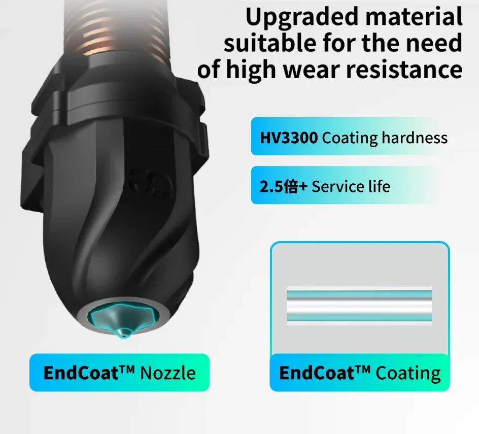 VonXion Conch Hotend AD5M M6 エンドコートノズル FLASHFORGE AD5M AD5M pro 高耐摩耗性 3D プリンターノズル継手用