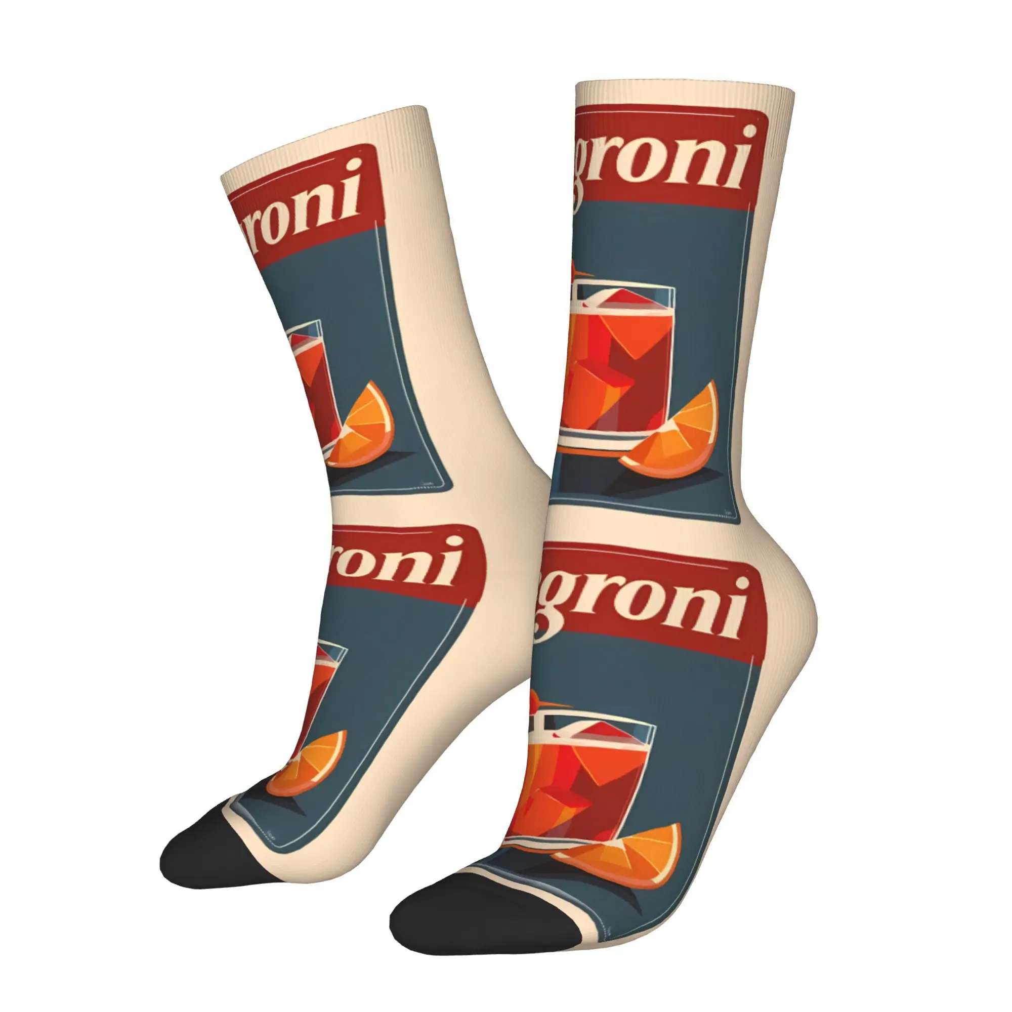 

Коктейльные носки Negroni с принтом, мужские модные полиэстеровые носки