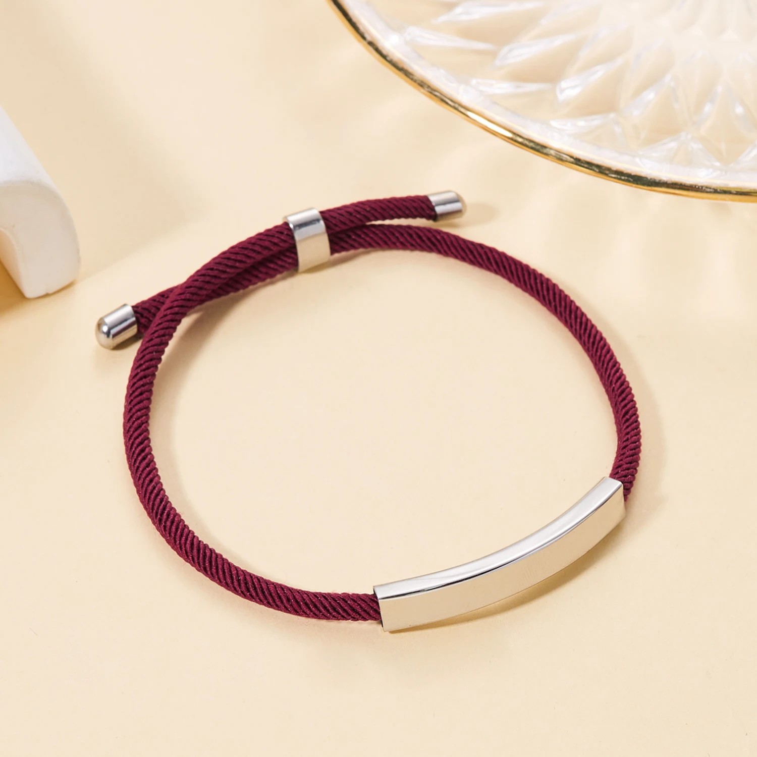 Personal isierte Herren Armband maßge schneiderte Seil Kette Armreif Edelstahl Name Datum Text graviert Armband Geburtstags geschenk für ihn – Detail 18