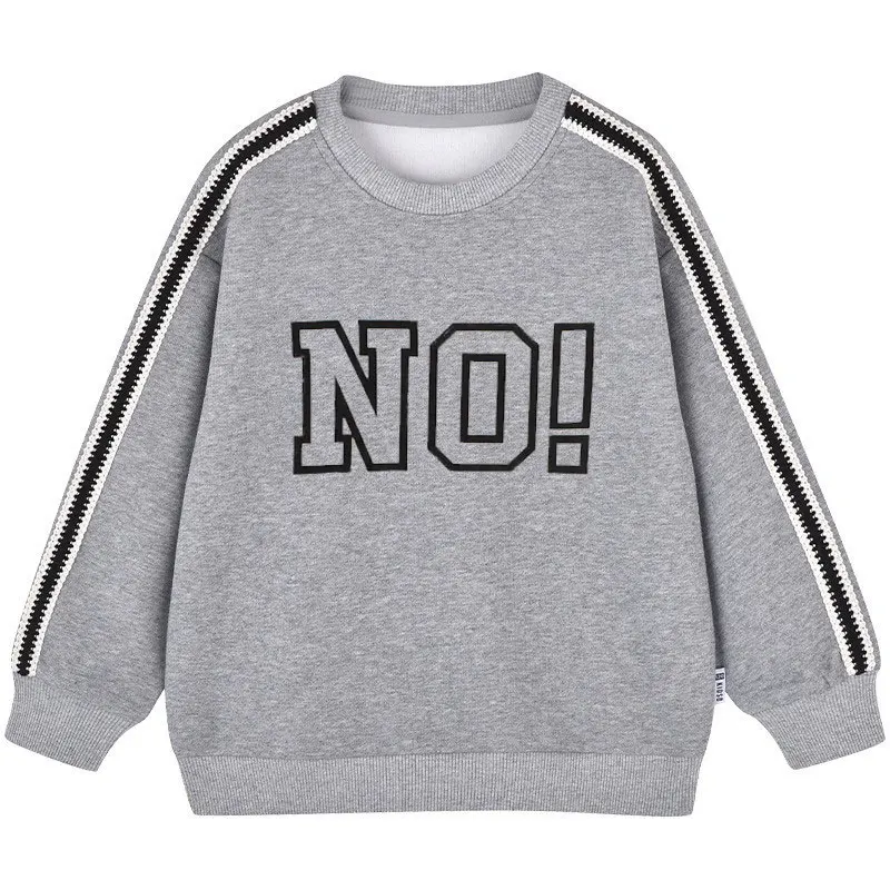 

Свитшот с длинным рукавом для мальчиков, детский пуловер для школы и подростков, верхняя одежда, одежда на осень-весну