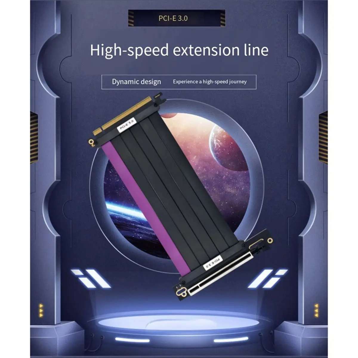 ABIU PCIE 3.0 X16 Riser Cable Video Card Flexible Extender PCI Express Adapter PCIE Gen 3 16GPU Extension Cord 90° 20CM