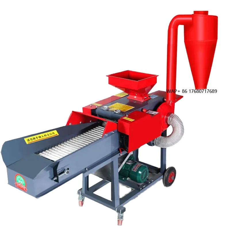 Poultry Animals Grass Straw Chopper Machine Chaff Cutter Silage hay Cutter and Silk Kneading Machine