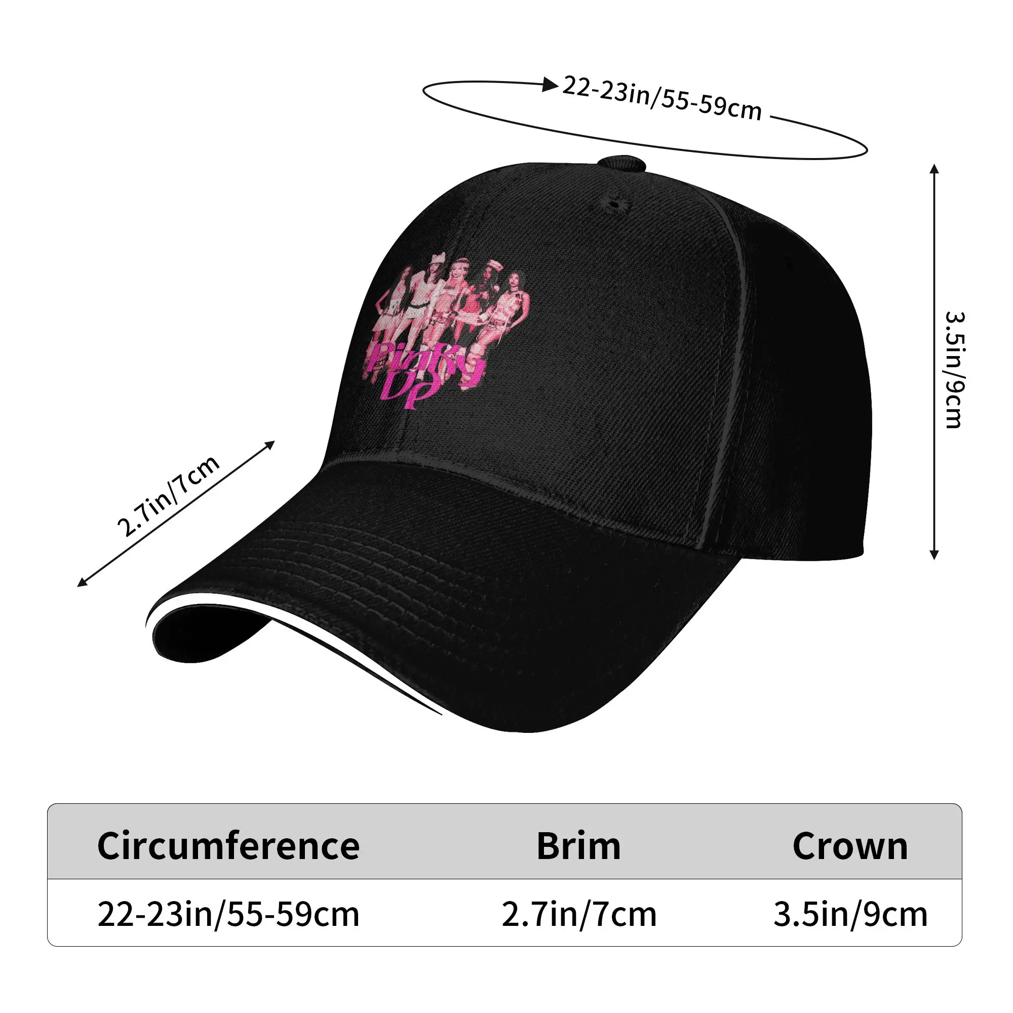 Katseye Pinky Up Baseball Cap  Female Male Design Trucker Hat Spring y2k Cute Tennis Skate High Quality Baseball Caps