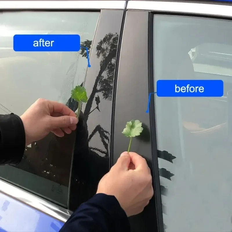 TPU Car Accessories Transparent Protect Car Exterior Film Center Pillar Car Stickers Strip For  XC40 XC60 XC90 21-23