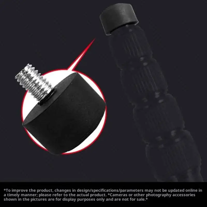 Coussinet de pied universel en caoutchouc antidérapant, 1 pièce, pointe de 3/8 pouces 1/4 pouces M8, accessoires de photographie pour trépied monopode