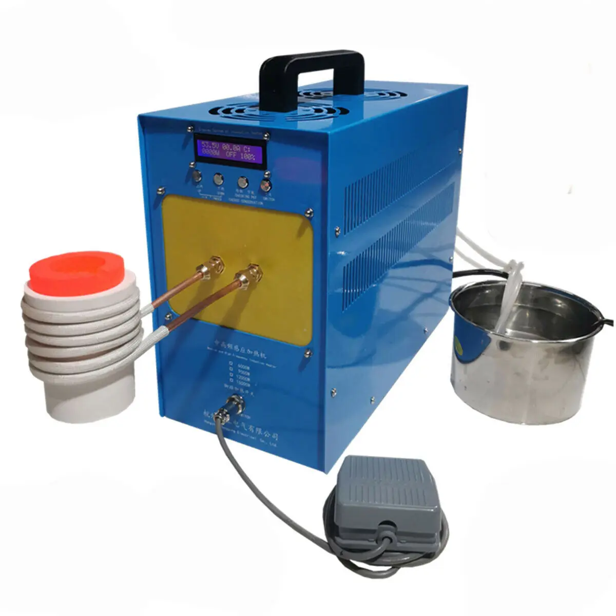 6KW 7KW 9KW 220 V Medium High Frequency Induction Heating Tool Machine Furnace Silver Gold Melting Heater Machine