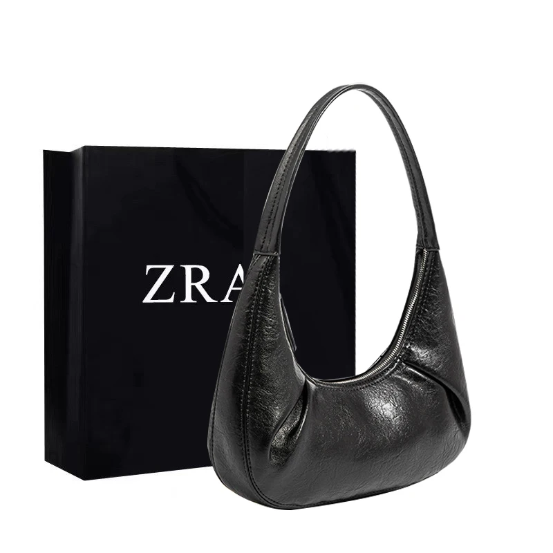 

Leisure Moon Bag Handbag New Brown Retro Contrast Single Shoulder Underarm Bag Versatile Casual Ladies Single Shoulder Bag