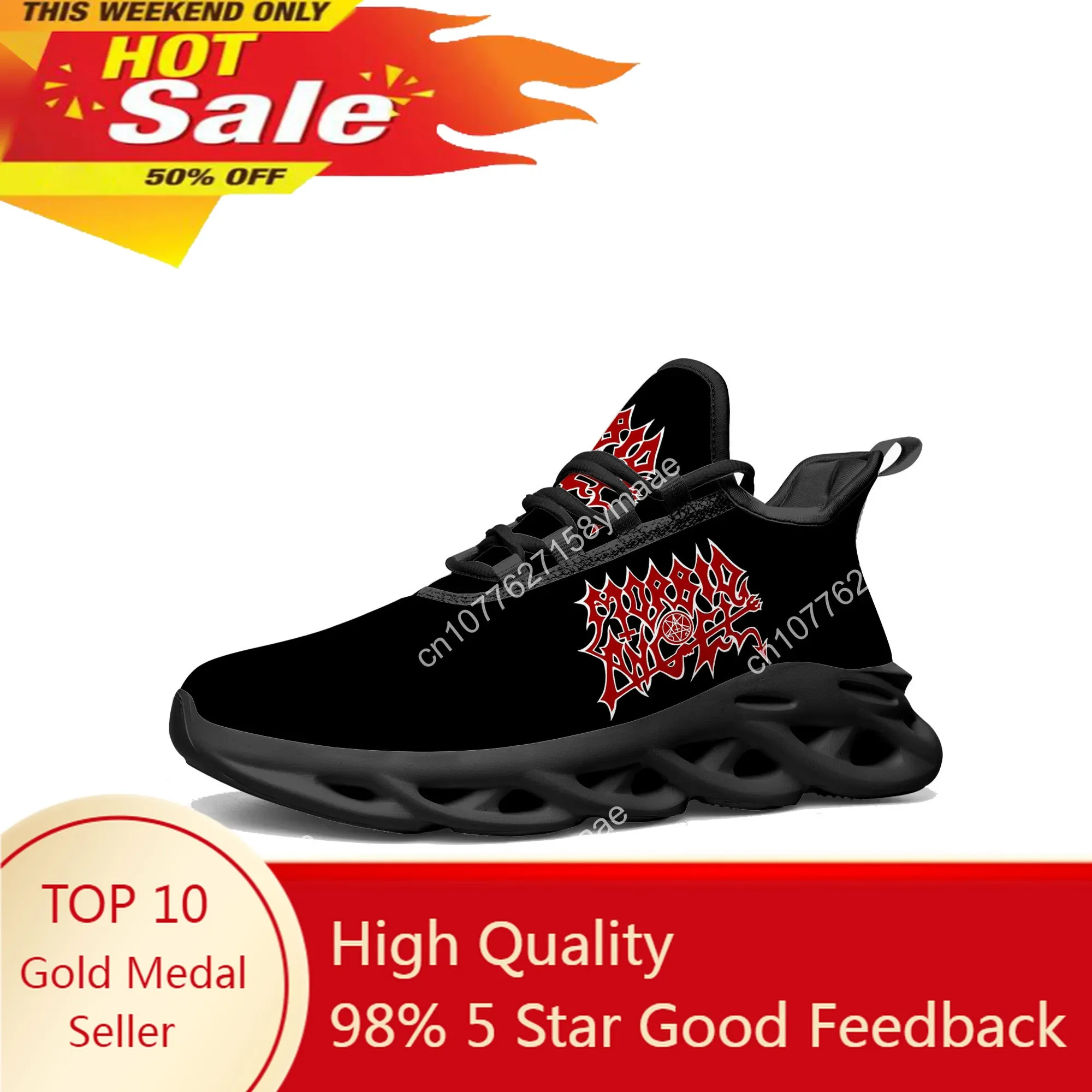 

Morbid Angel Flats Sneakers Mens Womens Sports Running Shoes High Quality Sneaker Customization Shoe Lace Up Mesh Footwear Black