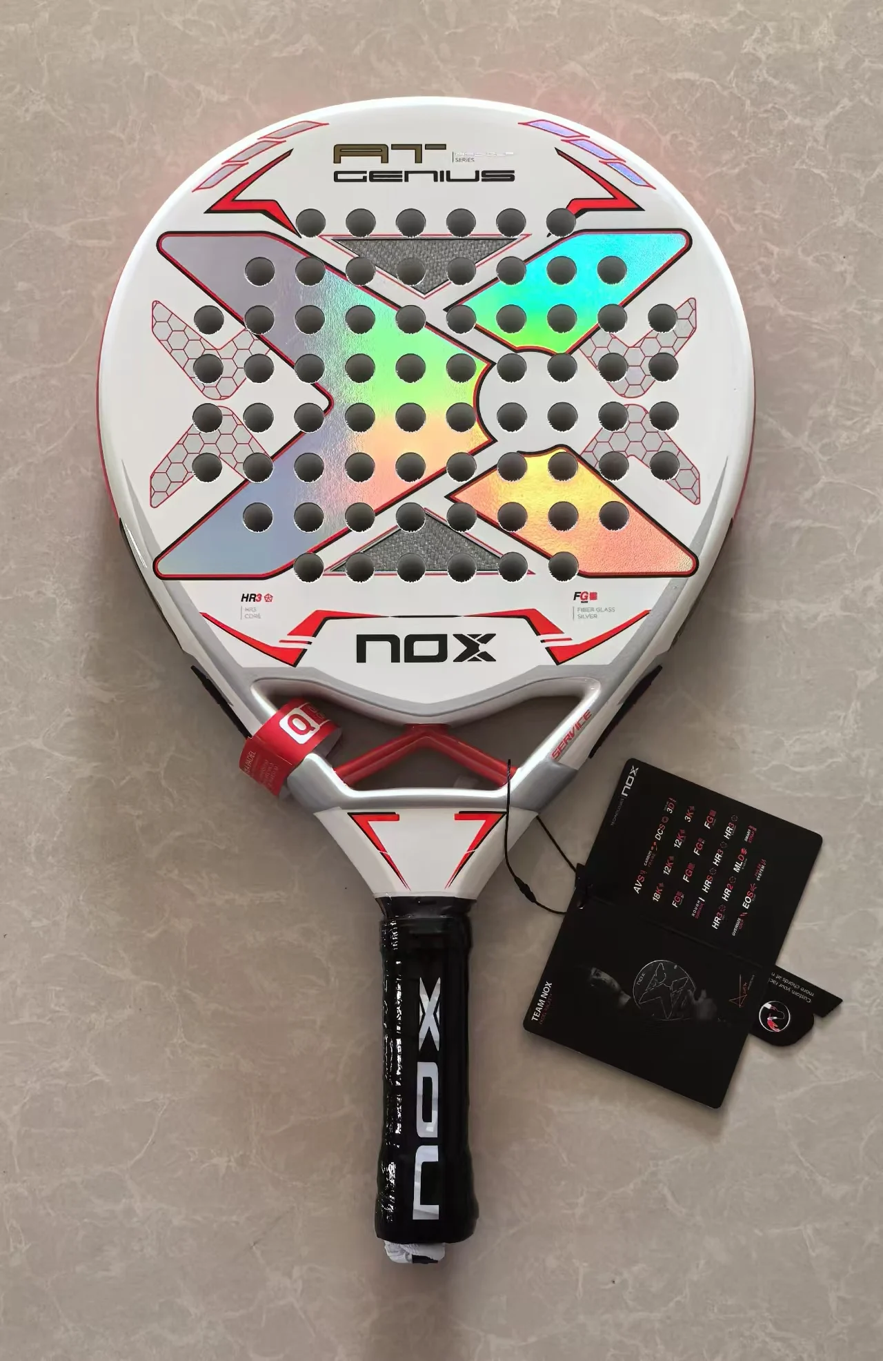 Padel Paddle Tennis Racket Soft Face Carbon Fiber Soft EVA Face Sports Racquet Outdoors Papa Professional Equipment