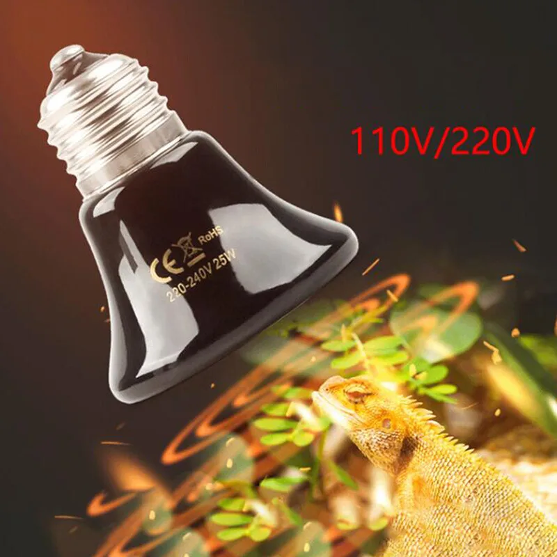 

Ceramic Heated Incubation Lamp Climbing Pet Lamp Heated Incubation Lamp Reptile Constant Temperature Help Sleep Pet Supplies