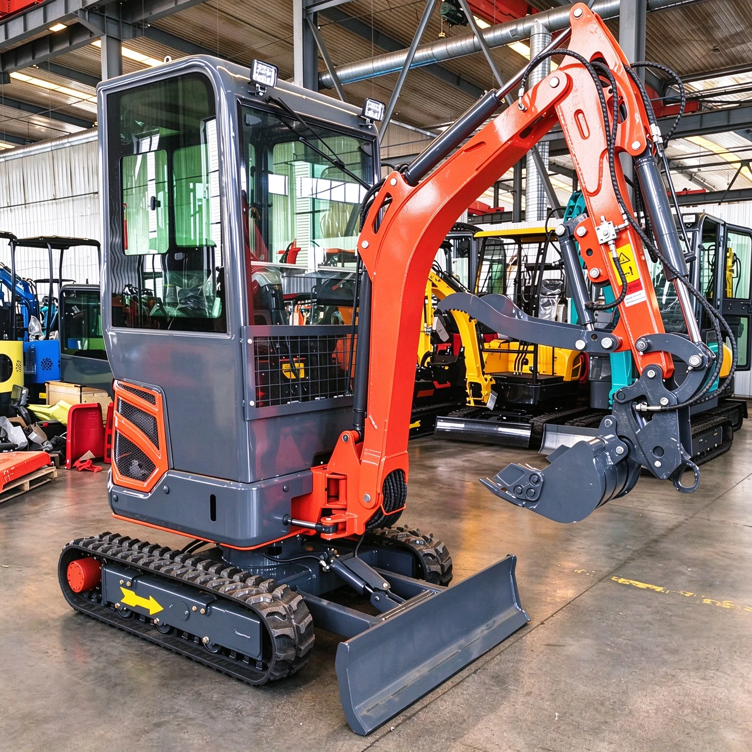 Mini Excavator 1.8 Ton Crawler Digger Hydraulic CE EPA Euro 5 Customized Heavy Duty Construction Earthmoving Machine
