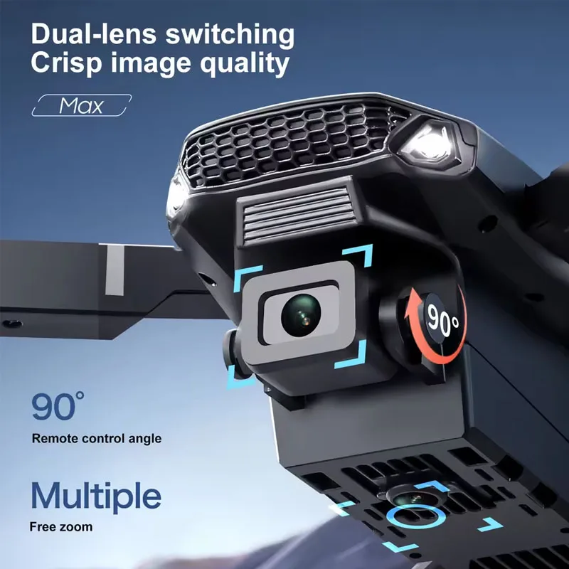 Newest E88 E99D Screen-controlled Lighting Mini Drone 4K 2 Camera Optical Flow Remote Control Aircraft Dji Mavic Air 2