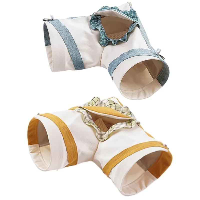 10pcs Guinea Pig Corner Tunnel and Tube Collapsible Toy Small Animal Corner Hideout for Rat Hamster Hedgehog Ferret Sugar Glider