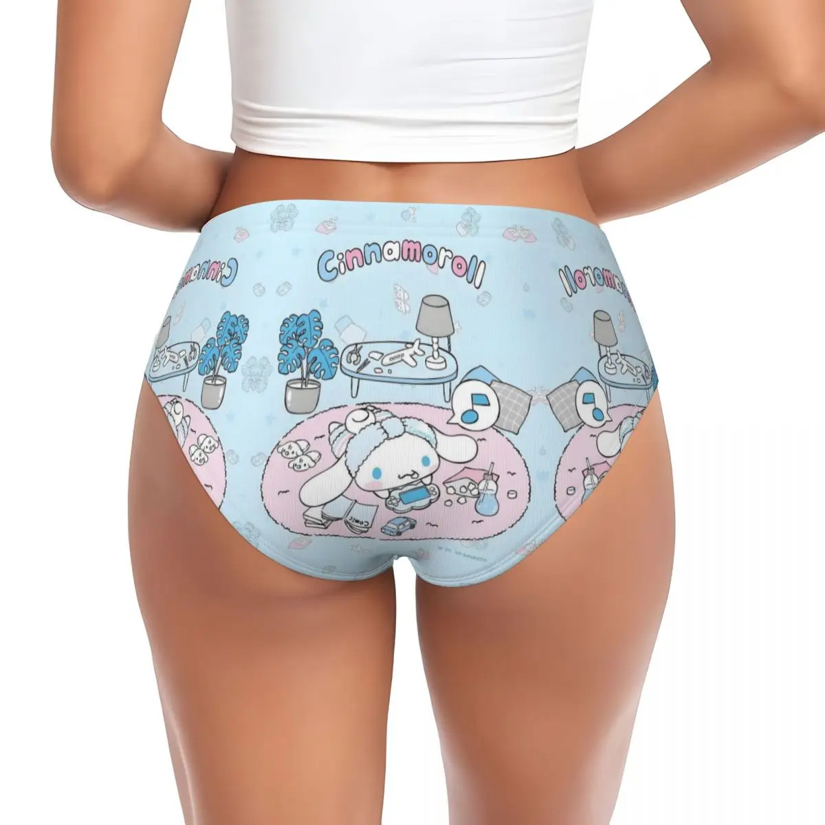 ผู้หญิงที่กําหนดเอง Cinnamoroll ใหม่ Animes การ์ตูนกางเกงกางเกงสบายชุดชั้นใน