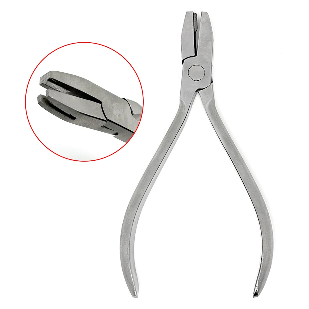 

Orthodontic Wire Bending Pliers V Stop Loop Forming Tool Stainless Steel Forceps for Dental Lab Use Set