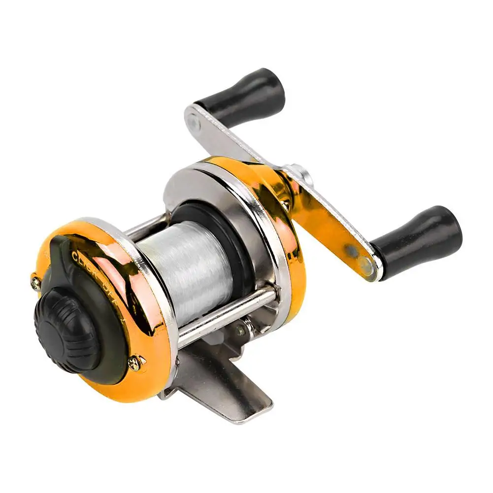 

DEUKO Mini Drum Fishing Wheel Portable Winter Reel with Wire Outdoor Casting Tackle Fishng Accessories