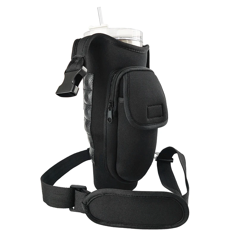 

Сумка-переноска для бутылки с водой из неопрена Stanley Quencher с рукавом для чашки 40 унций и регулируемым плечевым ремнем, чехол-держатель для бутылки с водой