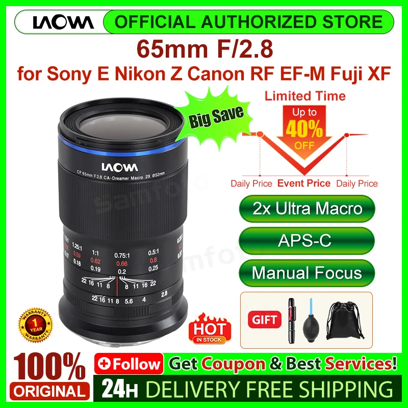รีวิวเลนส์ Venus Optics Laowa 65mm f/2.8 2x Ultra Macro APO สำหรับกล้อง Sony E, Fujifilm X, Canon RF, EF-M และ Nikon Z