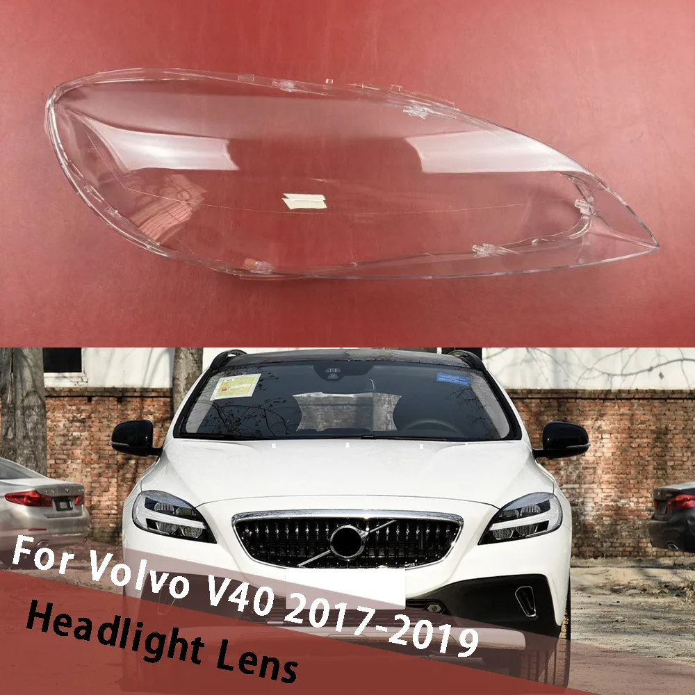 

Для Volvo V40 2017 2018 2019, крышка передней фары автомобиля, абажур, прозрачные маски, абажур, крышка корпуса, корпус лампы