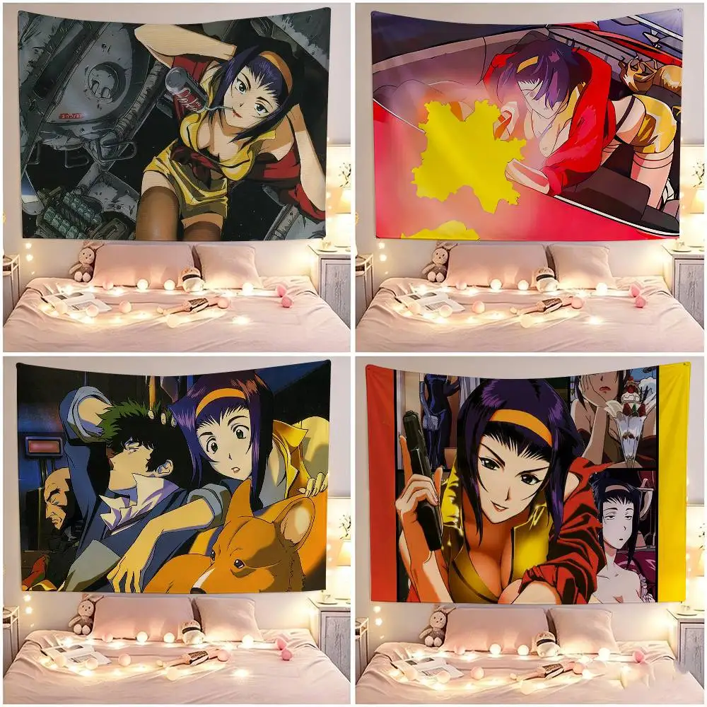 Cowboy Bebop Faye Valentine Flags Suitable For Party Club Outdoor Interior Wall Decoration Banner Fans Gift