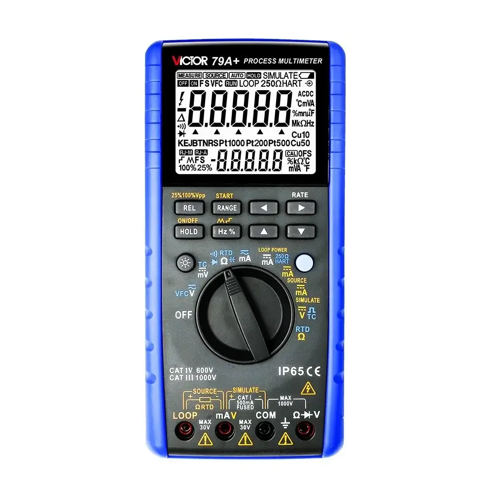 79A+ Loop Power Signal Generator 4 20ma Digital Process  Multimeter RTD Thermocouple Calibrator Accuracy 0.05%