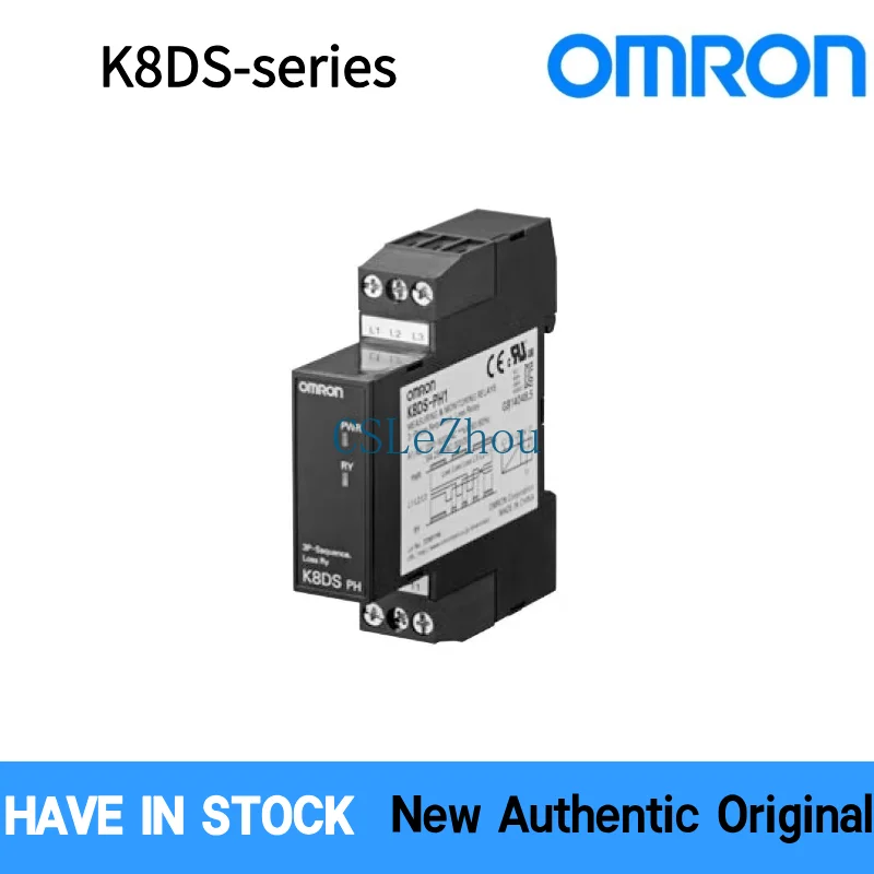 Controlador de Nível Condutivo Série OMRON K8AK/K8DT-LS, Sensor de Nível de Líquido, Saída de Relé SPDT AC100-240V DC24V, Montagem em Trilho DIN