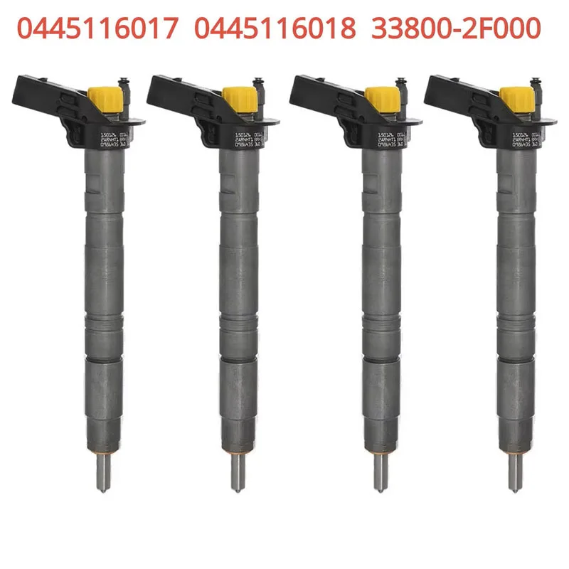 4PCS 0445116018 0445116017 New Diesel Fuel Injector Nozzle For Hyundai Santa Fe ix35 Maxcruz Kia Sportage Sorento 2.0 2.2 CRDi