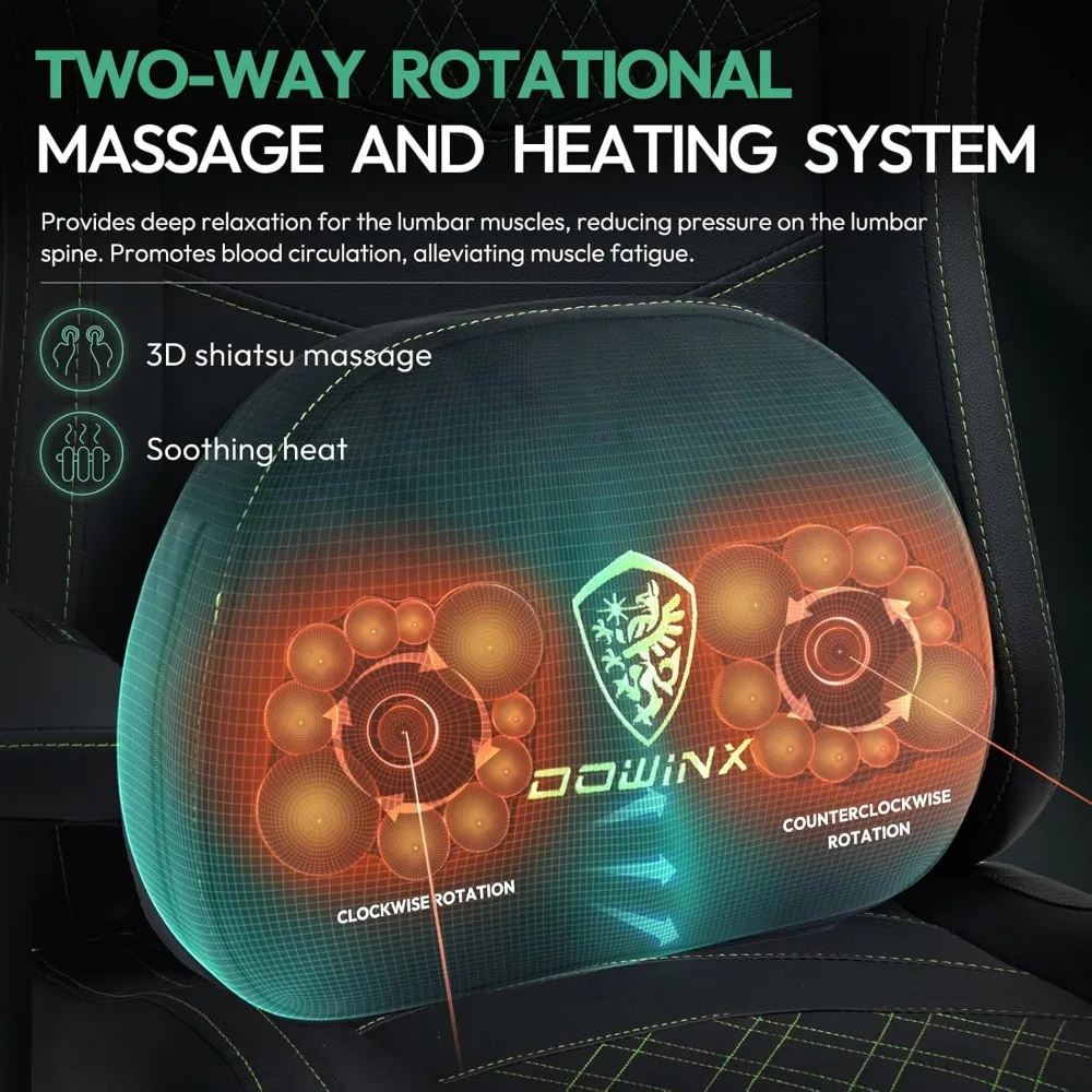 كرسي ألعاب للتدليك المريح للبالغين مع وسادة زنبركية للجيب ودعم قطني لراحة محسنة