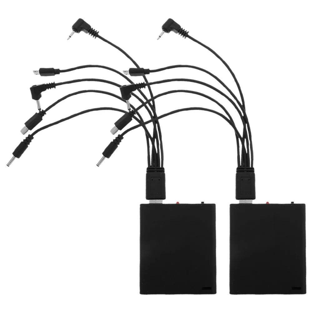 

2pcs External Box Portable Backup Power Supply Emergency Supply Backup Safe Components Multi-output