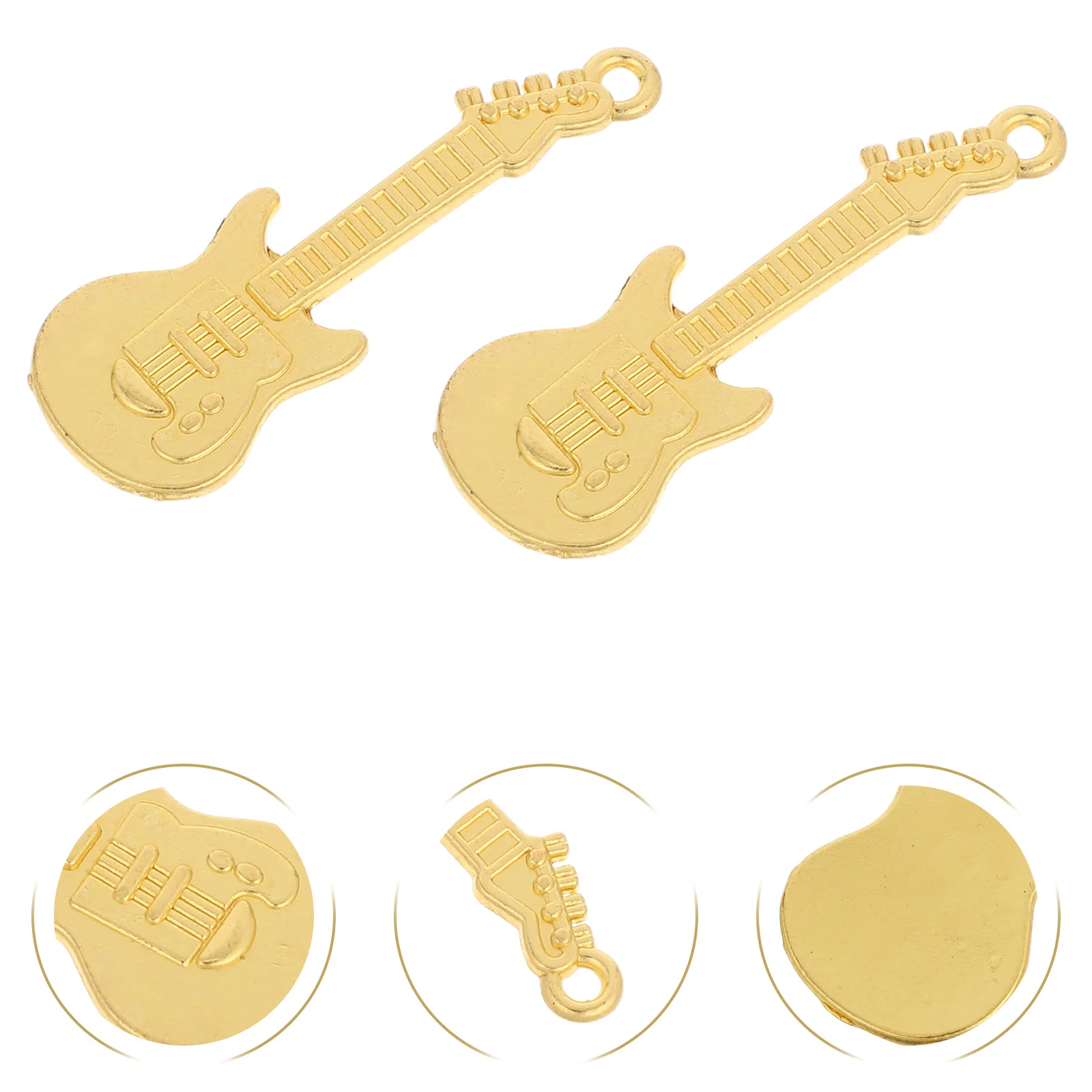 

50Pcs Rustic Vintage Guitar Pendants Alloy Music Instrument Charms for DIY Necklace Bracelet Keychain Earring Jewelry Making