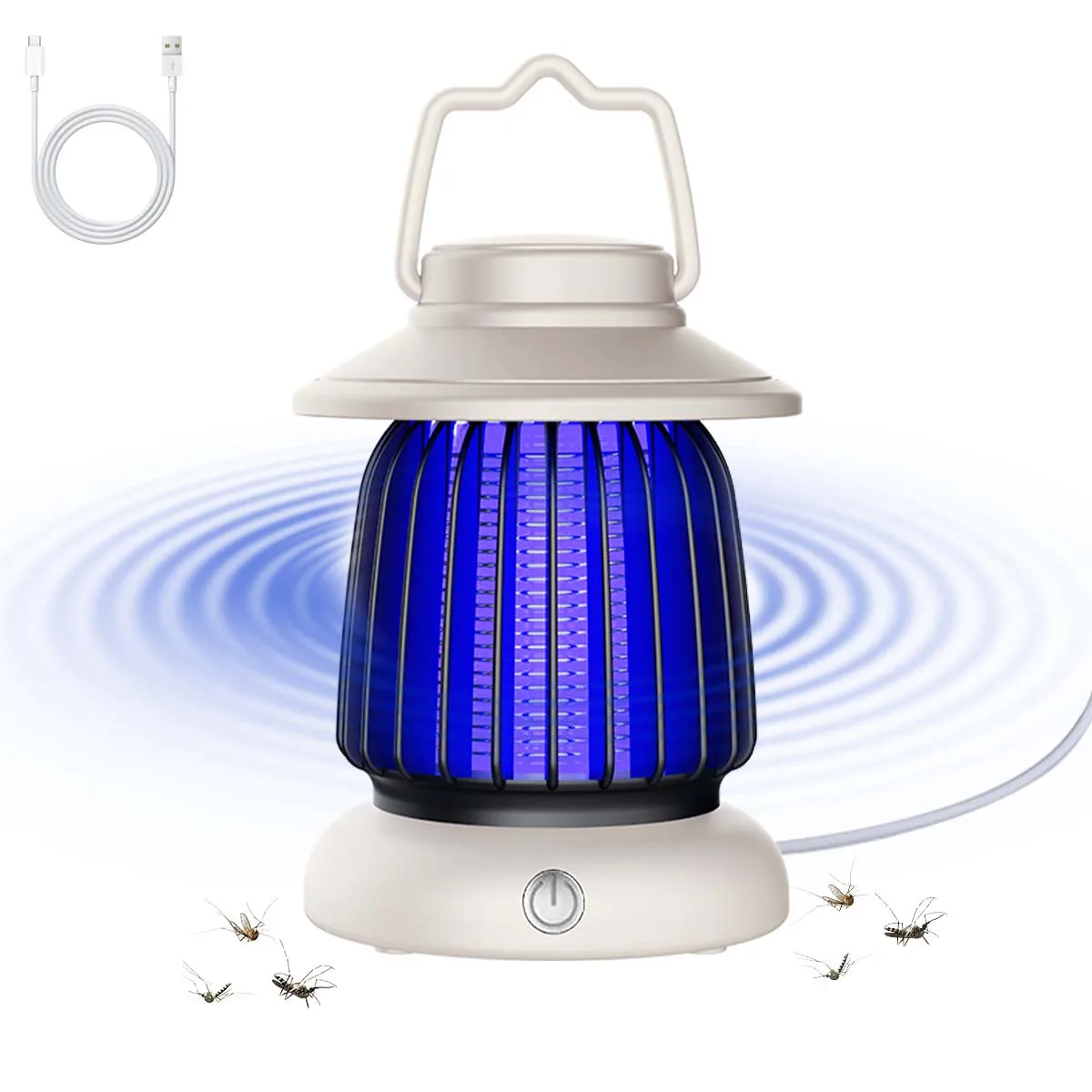 

(Белый крючок с подсветкой в комплекте) Электронный USB-кабель для передачи данных с питанием от комаров